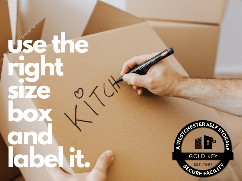 Storage Tips Armonk Use The Right Sized Box